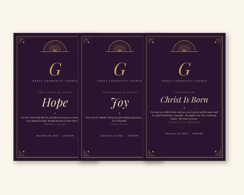 Dark elegant church template sample